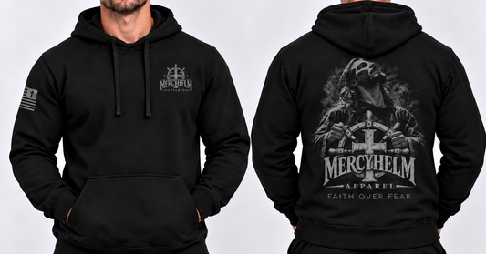 MercyHelm Faith Over Fear Pullover Hoodie